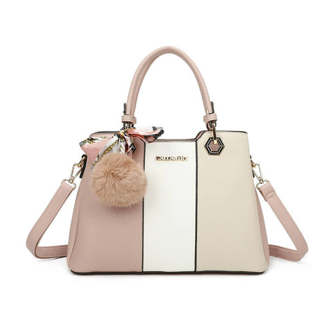 Fiora Pop (M-9354-3) - Mala de mão: BEGE/BRANCO/PRETO