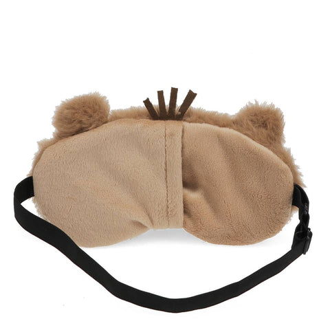 Máscara de dormir de viagem em peluche - Capivara