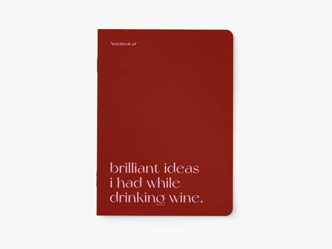 Caderno Brilliant Wine formato DIN A5