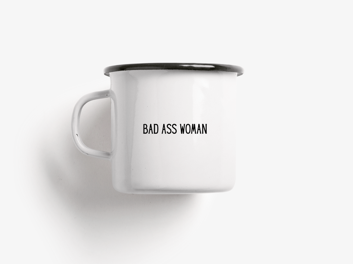 Caneca de esmalte / Mulheres Fodonas