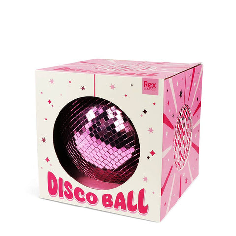 Bola de espelhos suspensa (15cm) - Rosa