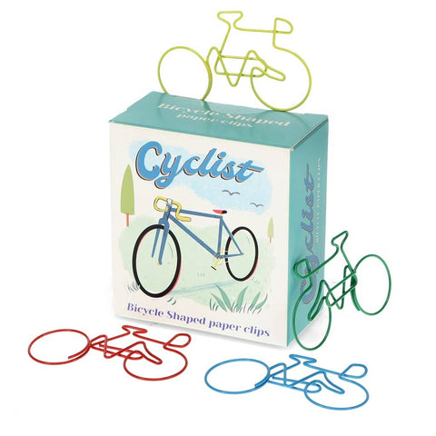 Clipes de papel (caixa de 20) - Ciclista