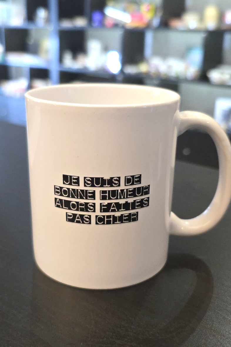 Caneca Je suis de bonne humeur