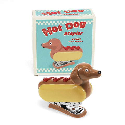 Mini agrafador com 1000 agrafos - Hot Dog