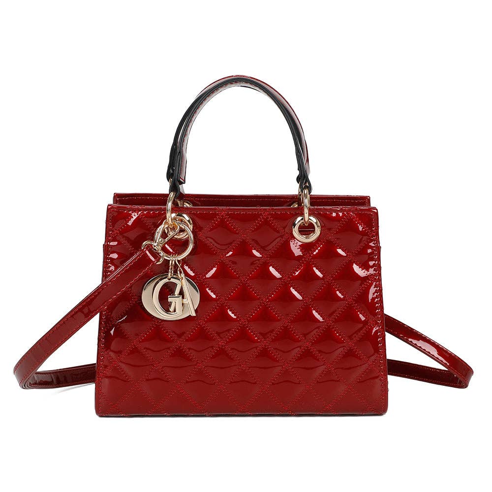 Le Scarlett (C-0169-3) - Mala de mão: Rouge Foncé