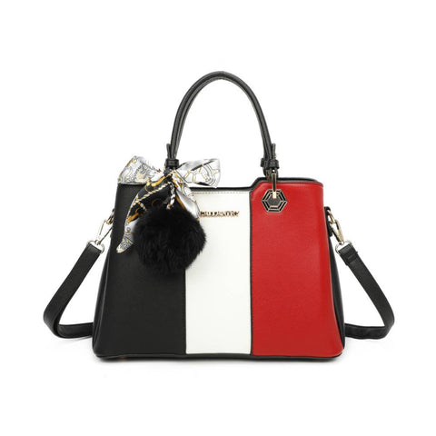 Fiora Pop (M-9354-3) - Mala de mão: BEGE/BRANCO/PRETO