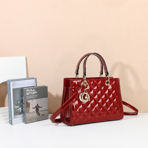 Le Scarlett (C-0169-3) - Mala de mão: Rouge Foncé