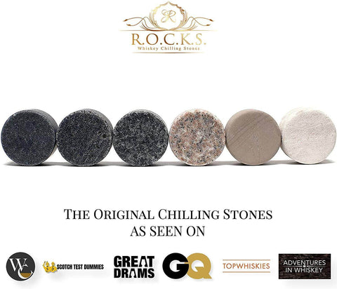 Pedras de Resfriamento Originais para Whisky Rocks