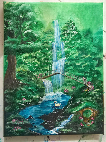 Elarien  Falls - 18x24cm | Original
