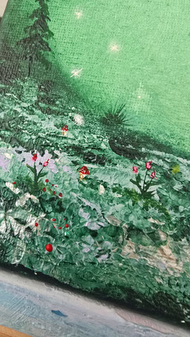 Emerald bloom  - 18x24cm | Original